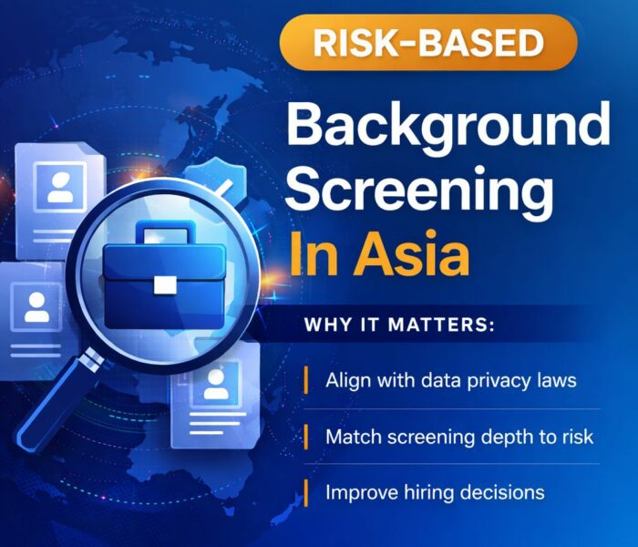 risk based background screening in Asia