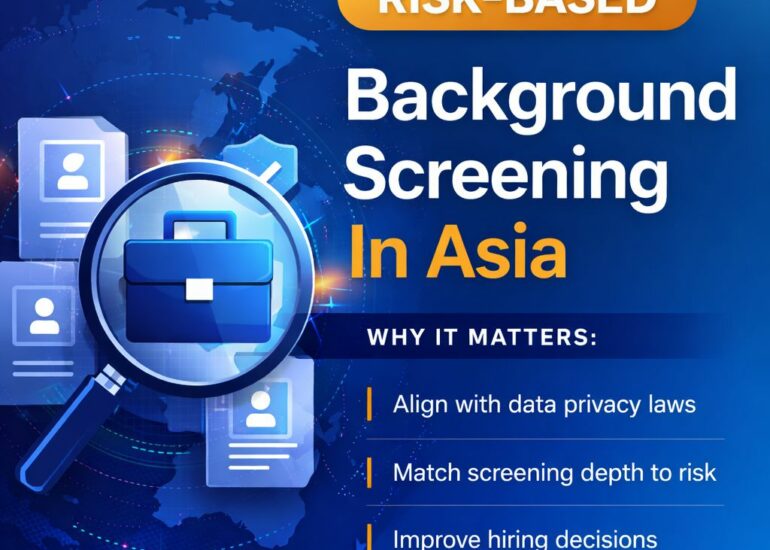 risk based background screening in Asia