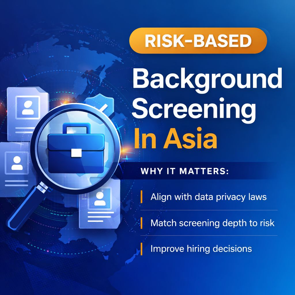 risk based background screening in Asia