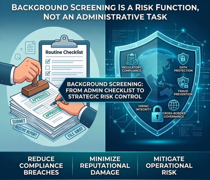 Background Screening Is a Risk Function, Not an Administrative Task