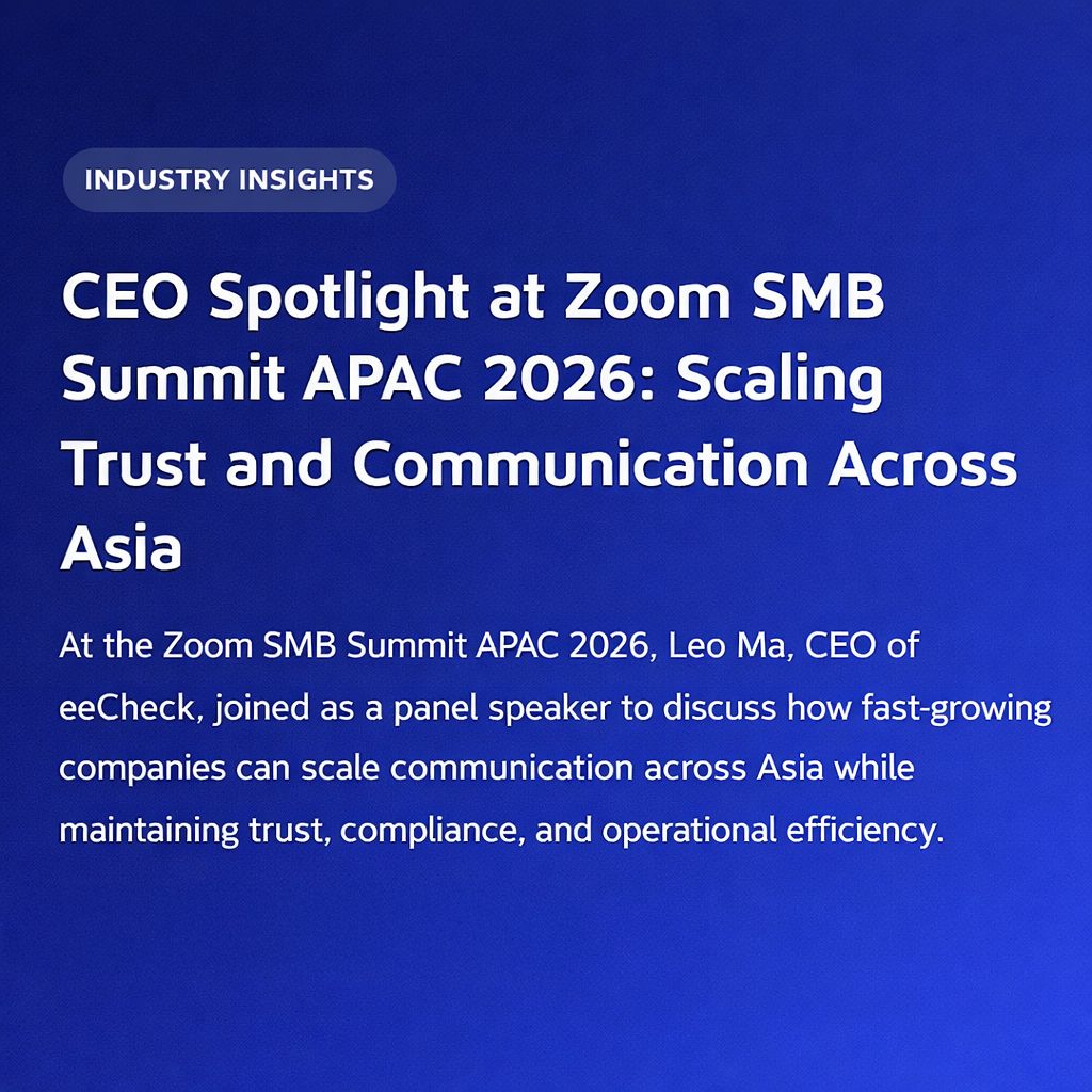 CEO Spotlight at Zoom SMB Summit APAC 2026: Scaling Trust and Communication Across Asia