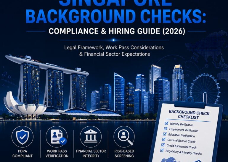Singapore background check and Compliance 2026