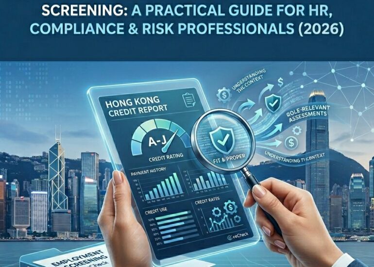 Hong Kong Credit Reports for Employment Screening: A Practical Guide for HR, Compliance & Risk Professionals (2026)