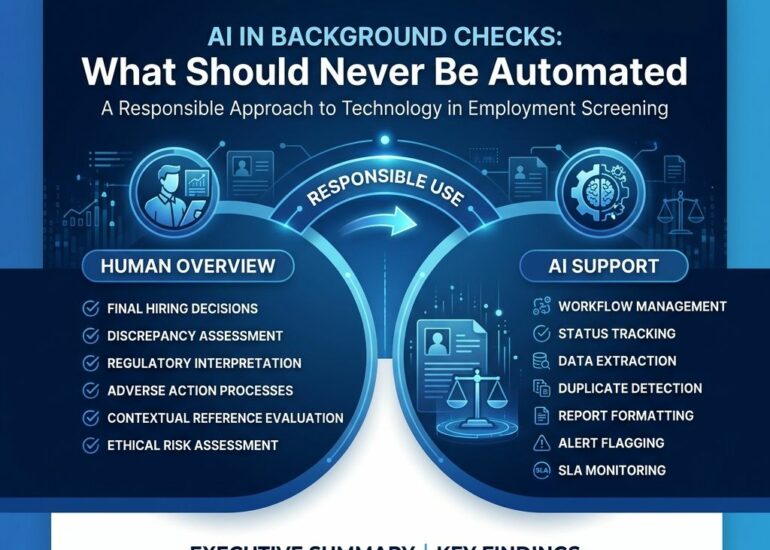 AI in Background Checks What Should Never Be Automated