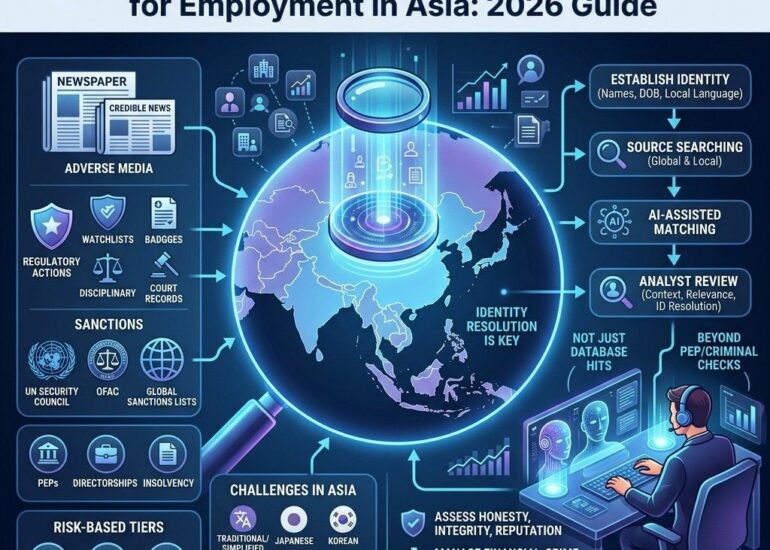 Adverse Media & Sanctions Screening for Employment in Asia 2026 Guide
