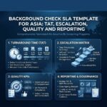 Background Check SLA Template for Asia TAT Escalation Quality and Reporting