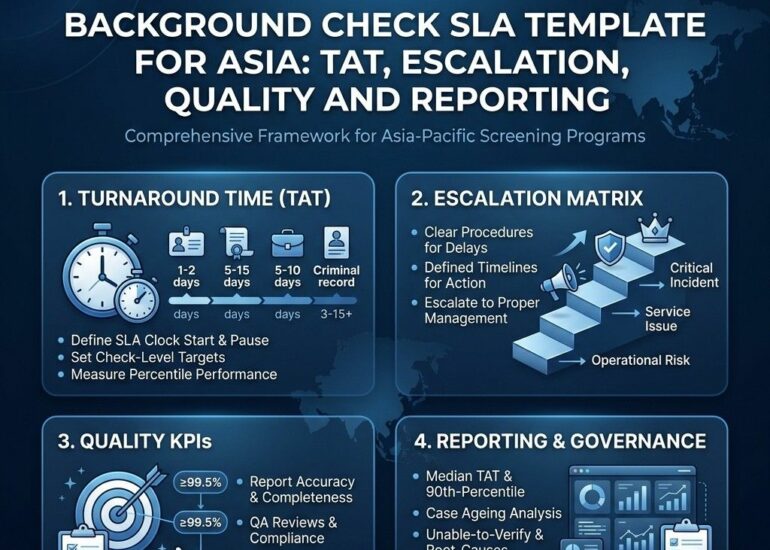 Background Check SLA Template for Asia TAT Escalation Quality and Reporting