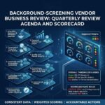 Background-Screening Vendor Business Review Quarterly Review Agenda and Scorecard