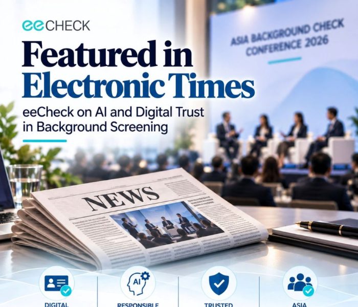 Electronic Times Covers eeCheck on AI and Digital Trust in Background Screening
