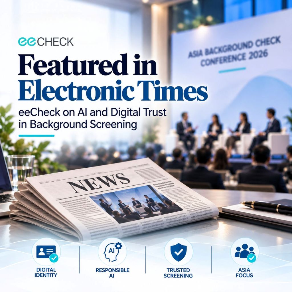 Electronic Times Covers eeCheck on AI and Digital Trust in Background Screening