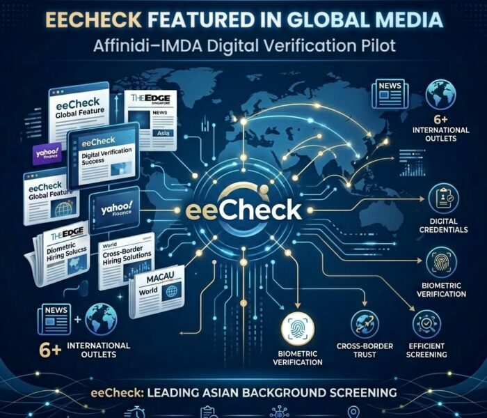 eeCheck Featured in Global Media for Affinidi–IMDA Digital Verification Pilot