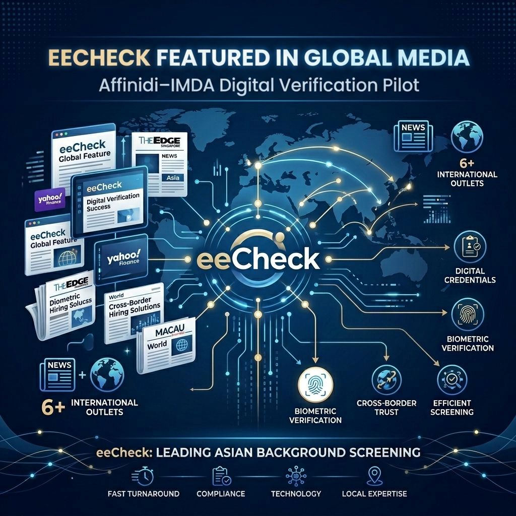 eeCheck Featured in Global Media for Affinidi–IMDA Digital Verification Pilot