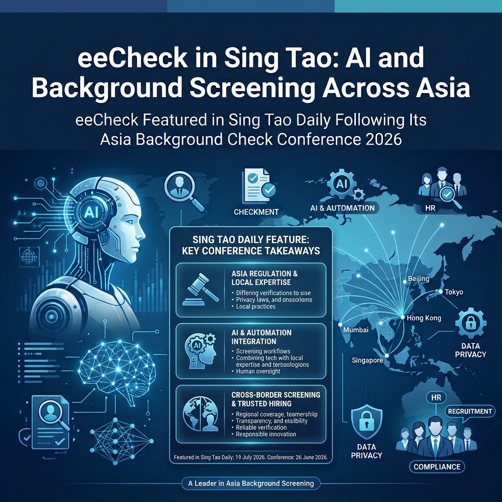 eeCheck in Sing Tao AI and Background Screening Across Asia